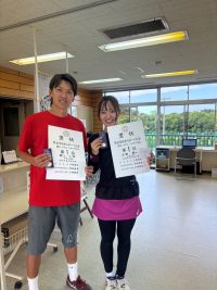 熊谷市総合スポーツ大会ミックスダブルス優勝