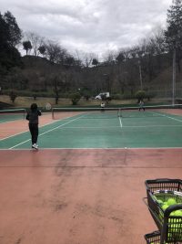 🎾半面ポイント練習🎾